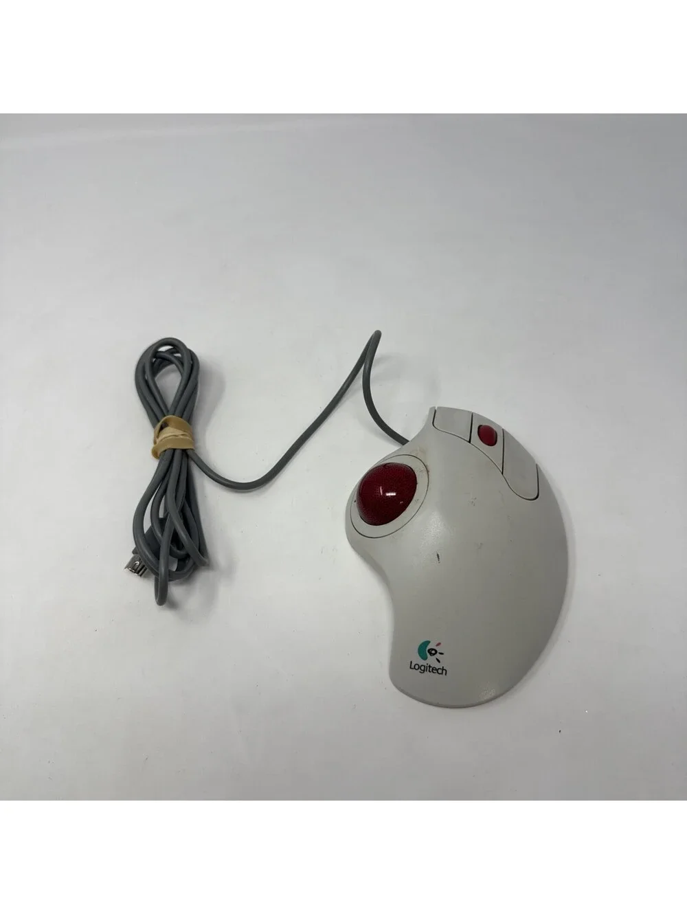 Logitech Trackman Marble Plus Wheel Trackball Mouse T-CL13 UnTested